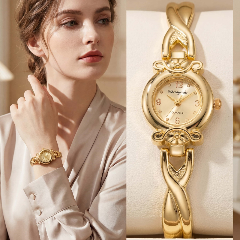 Vintage Fashion Watches - Fashion Thin Gold Watches for Women