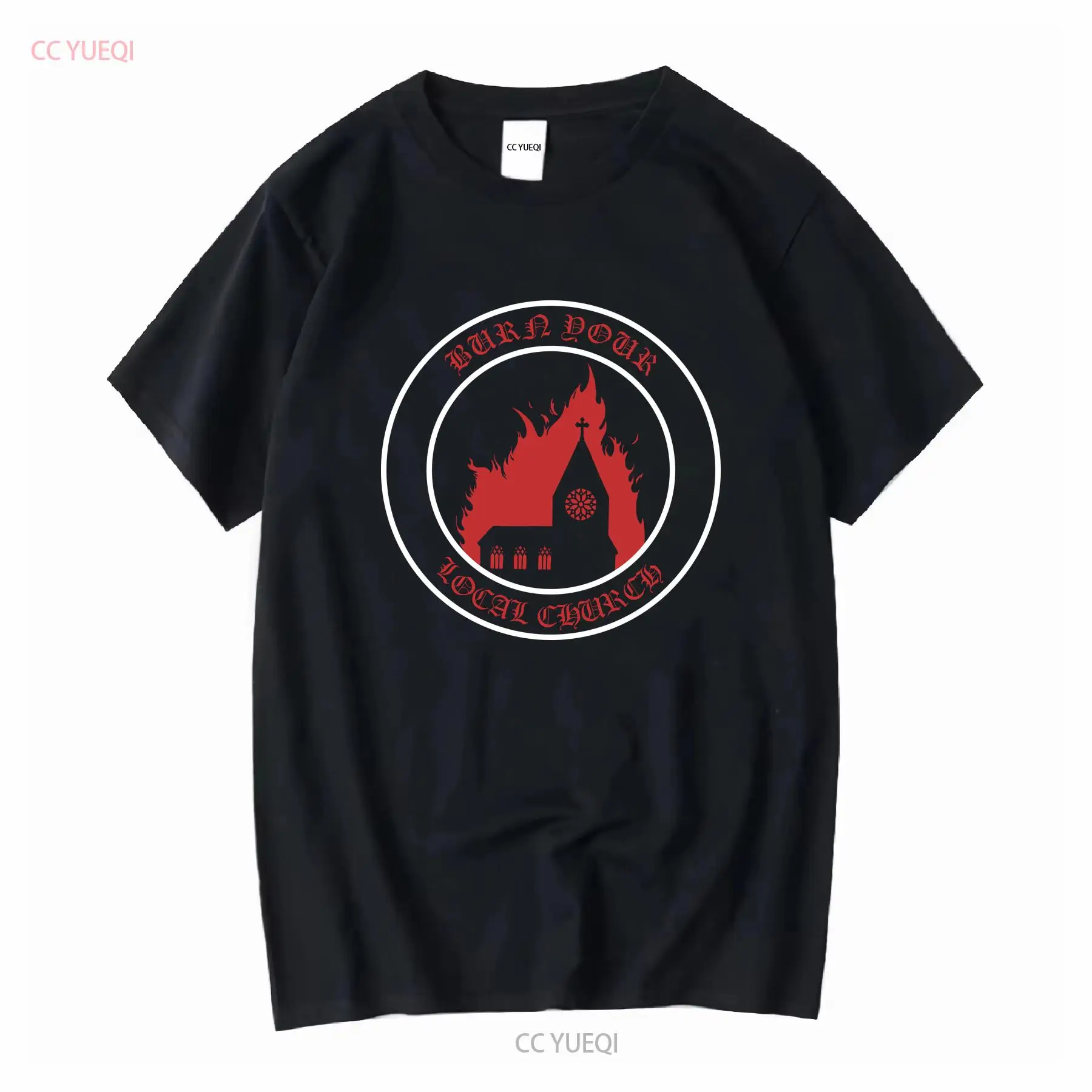 Vintage Fashion Logos - NEMESIS Burn Your Local Church Circle