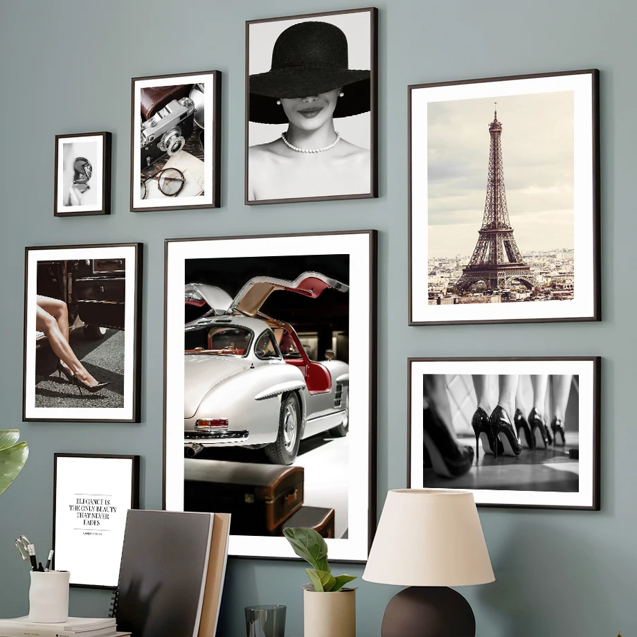 Vintage Fashion In Paris - Paris Towel Vintage Car Camera Fashion