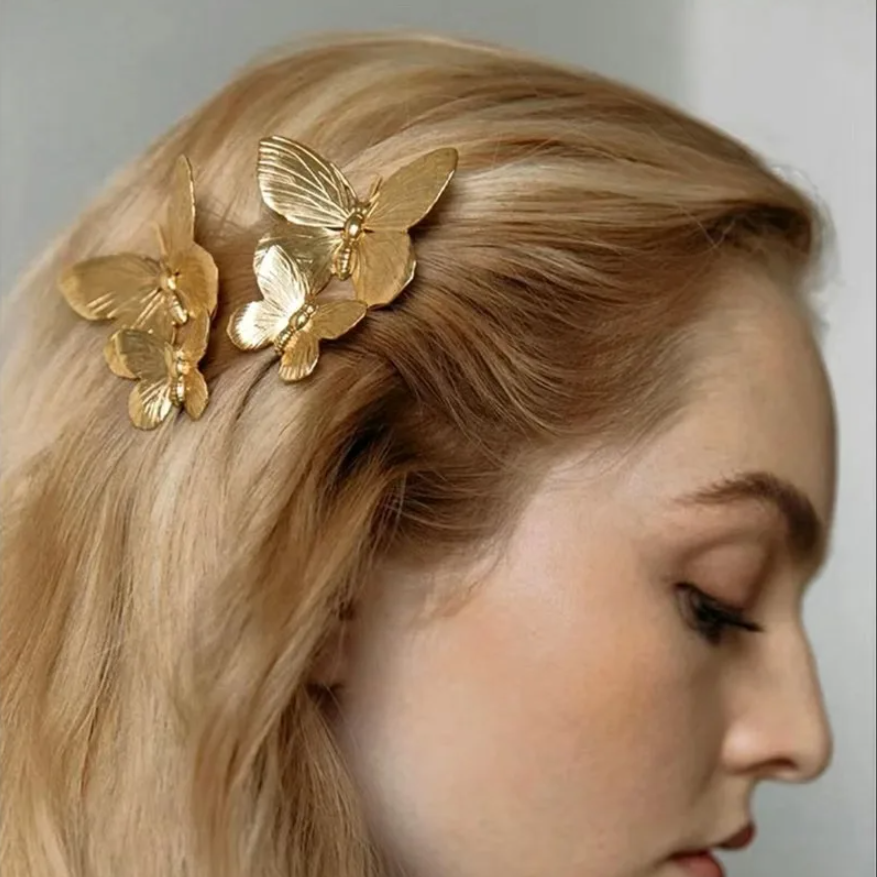 Vintage Butterfly Metal Hairpi - Vintage Fashion In Chinese ulasan dan harga