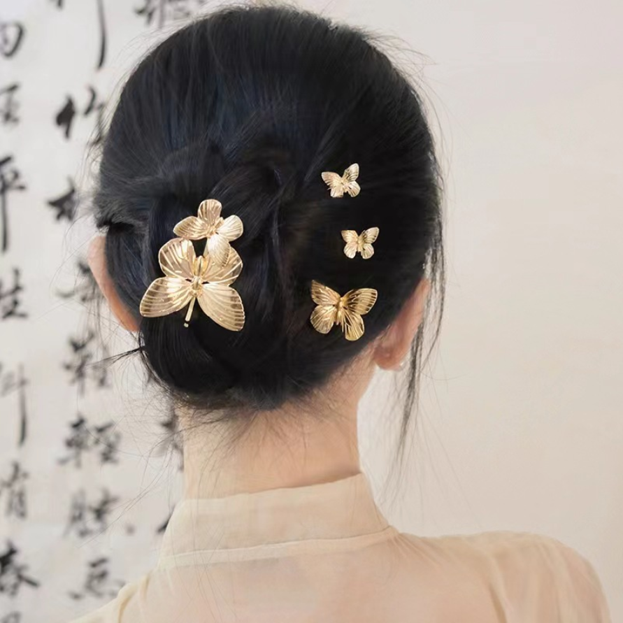 Vintage Butterfly Metal Hairpi - Vintage Fashion In Chinese ulasan dan harga