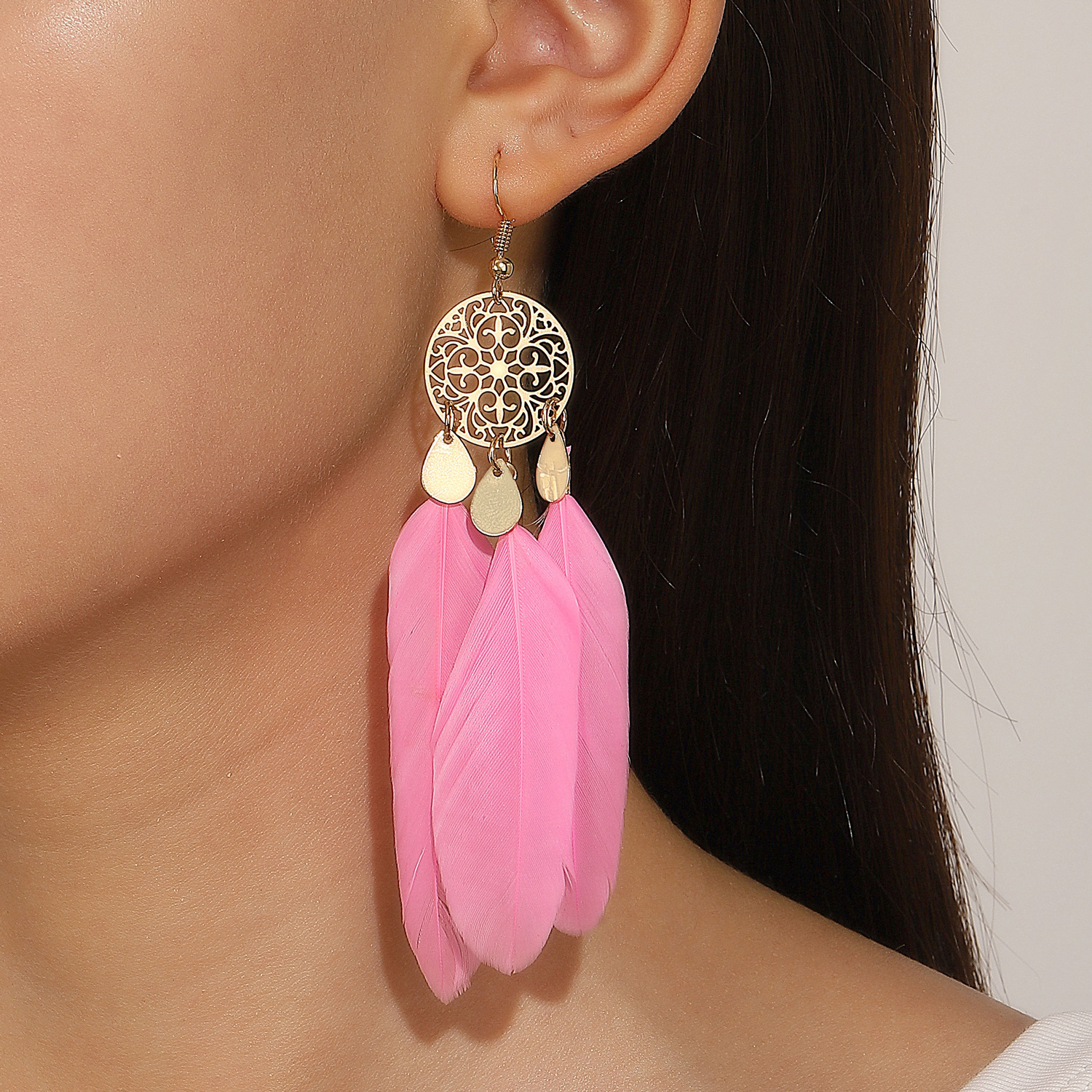 Exotic Bohemian Pink Feather T - Vintage Fashion Trends 2026 ulasan dan harga