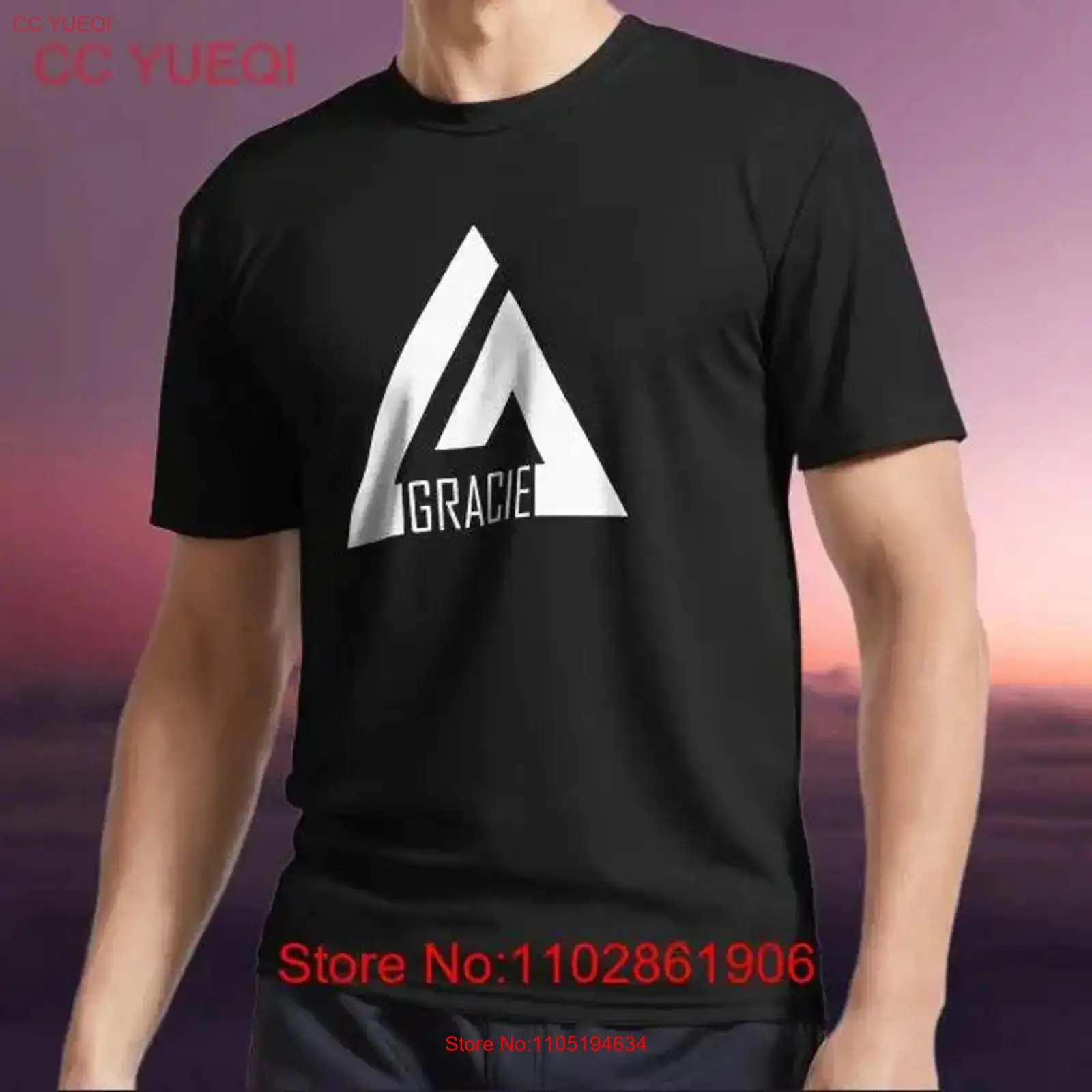 New T Shirt BJJ Gracie Active  - Vintage Fashion Logos ulasan dan harga