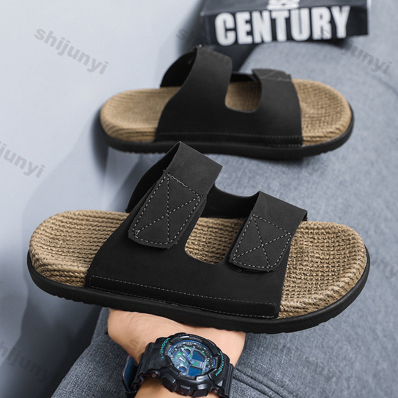 Men's One Word Slippers 2025 N - Vintage Fashion Mens ulasan dan harga