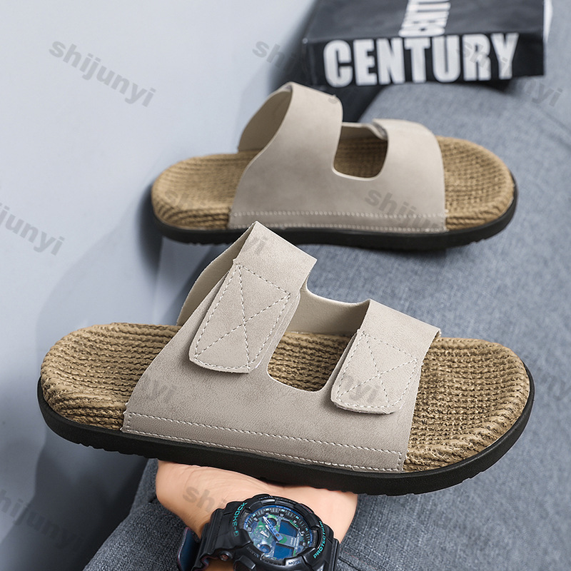 Men's One Word Slippers 2025 N - Vintage Fashion Mens ulasan dan harga