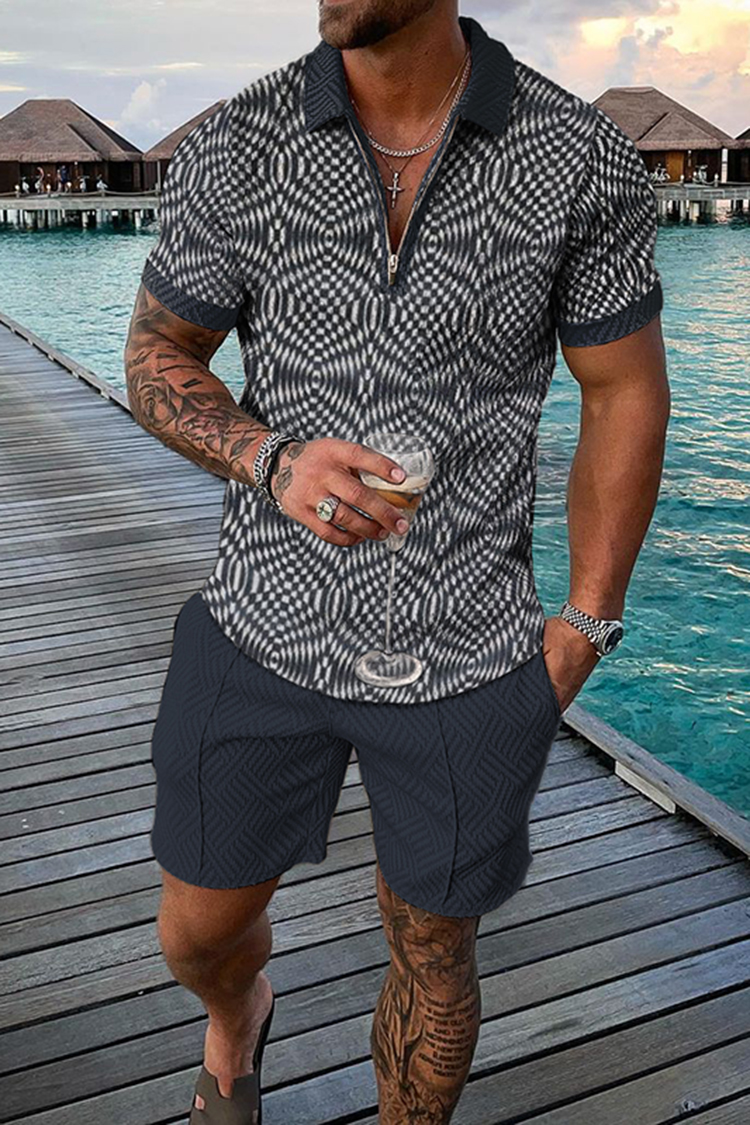 Vintage Men's Summer Casual Po - Vintage Fashion Mens ulasan dan harga