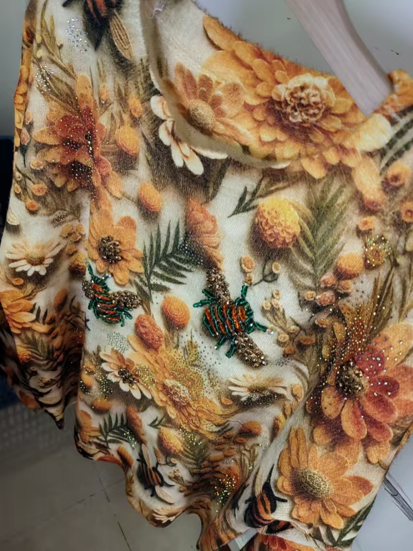 Real Photo Diamond Stitch Knit - Vintage Fashion Trends 2025 ulasan dan harga