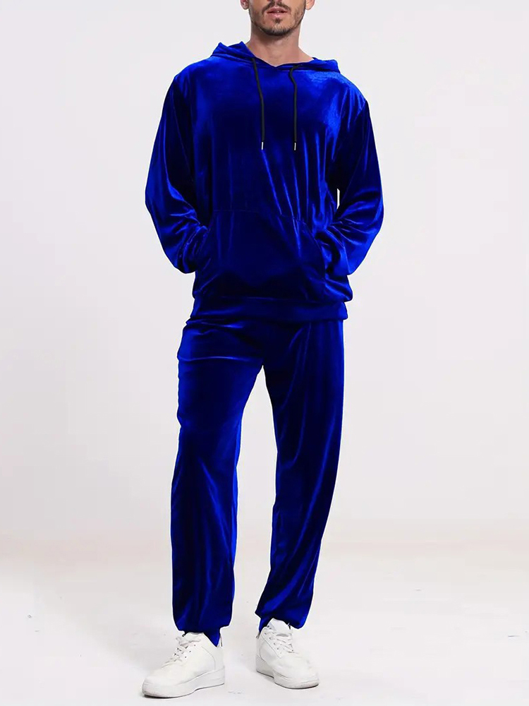 Fashion Solid Color Velvet Two - Vintage Fashion Mens ulasan dan harga