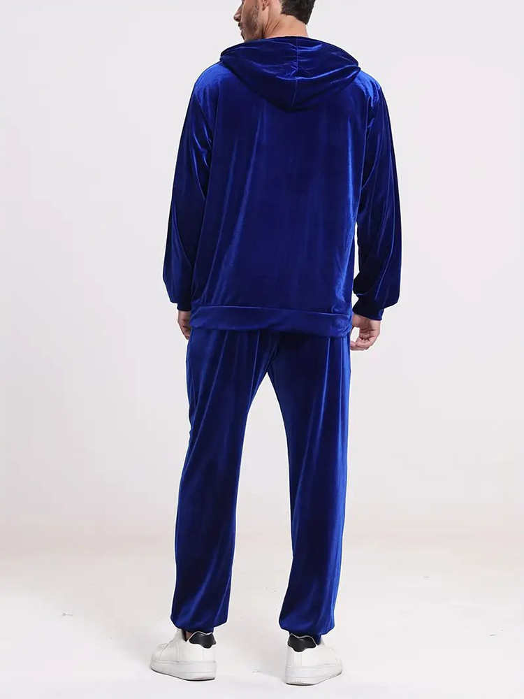 Fashion Solid Color Velvet Two - Vintage Fashion Mens ulasan dan harga