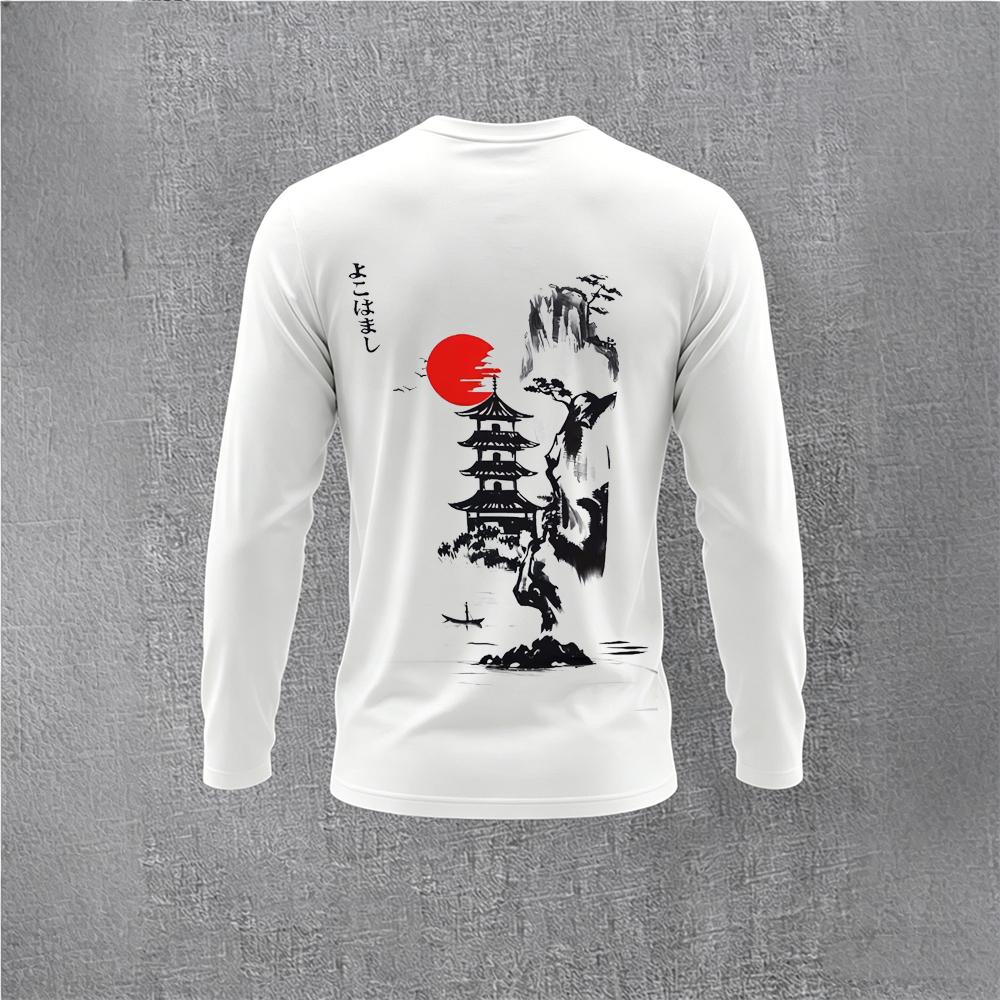 Chinese Style Ink Plum Blossom - Vintage Fashion T Shirts ulasan dan harga