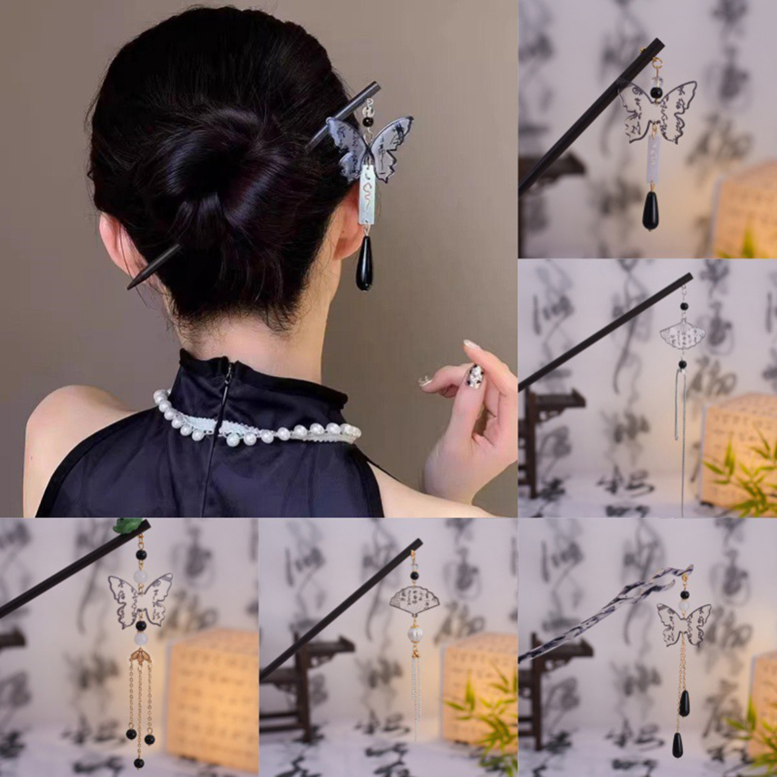 Vintage Wooden Hairpin For Wom - Vintage Fashion In Chinese ulasan dan harga