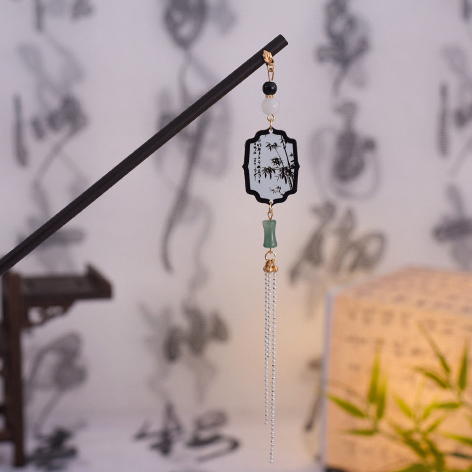 Vintage Wooden Hairpin For Wom - Vintage Fashion In Chinese ulasan dan harga