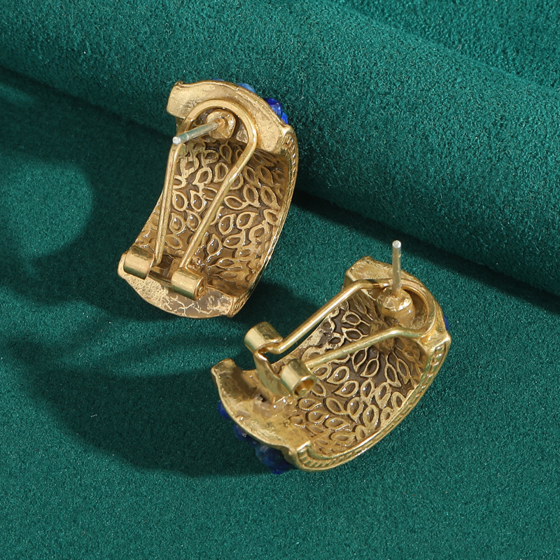 Vintage Lapis Lazuli Stud Earr - Vintage Fashion Trends 2025 ulasan dan harga