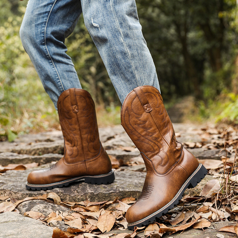 Men's Boots Classic Handmade E - Vintage Fashion Mens ulasan dan harga