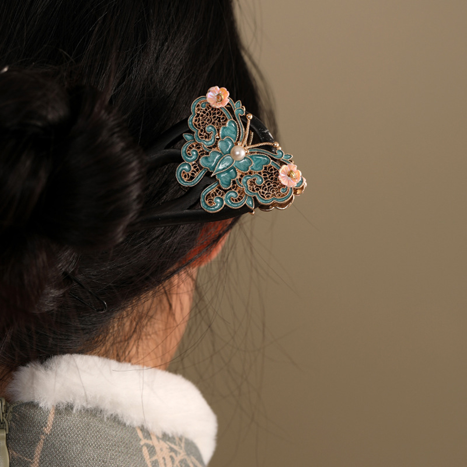 U Shape Chinese Style Hairpin  - Vintage Fashion In Chinese ulasan dan harga