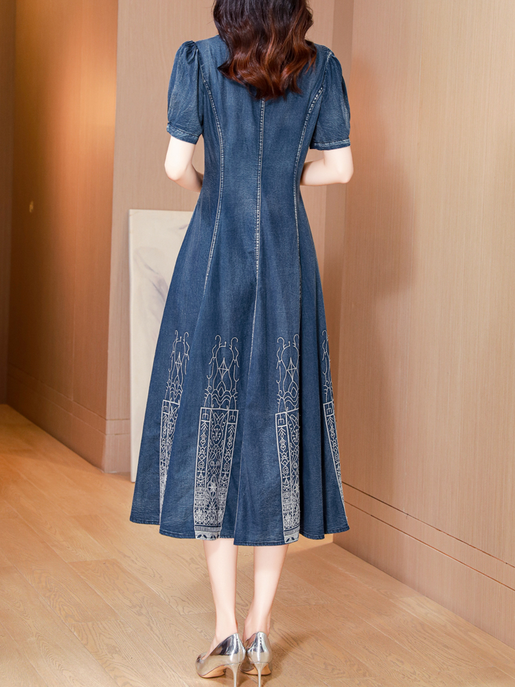 TIYIHAILEY-Long Mid-Calf Short - Vintage Fashion In Chinese ulasan dan harga