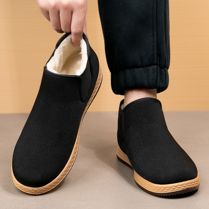 Men's Cotton Shoes Men's Winte - Vintage Fashion Mens ulasan dan harga
