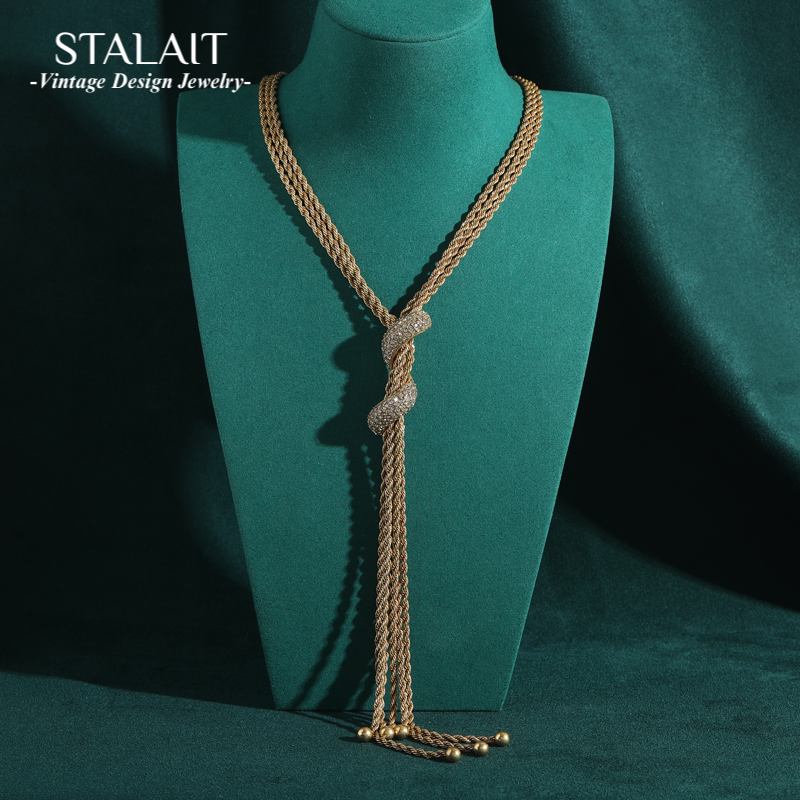 4mm Rope Chain Necklace Gold C - Vintage Fashion Trends 2025 ulasan dan harga