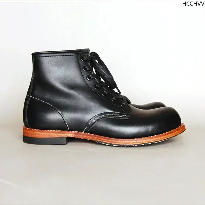 Vintage Men Goodyear-Welted Ge - Vintage Fashion Mens ulasan dan harga