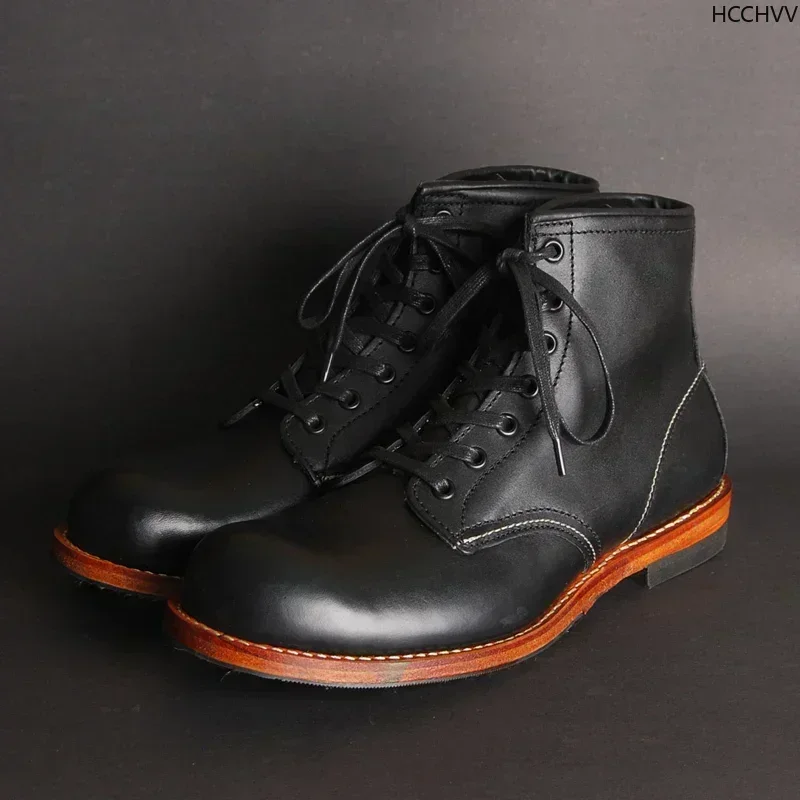 Vintage Men Goodyear-Welted Ge - Vintage Fashion Mens ulasan dan harga