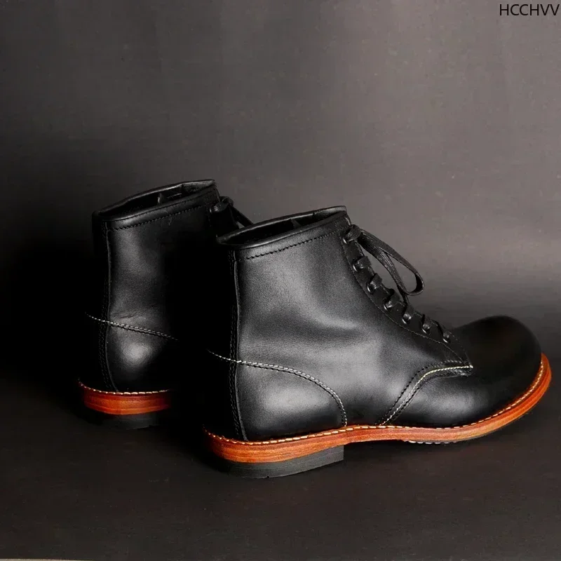 Vintage Men Goodyear-Welted Ge - Vintage Fashion Mens ulasan dan harga