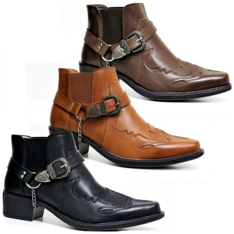 Fashion 2025 Men's Vintage Cow - Vintage Fashion Mens ulasan dan harga
