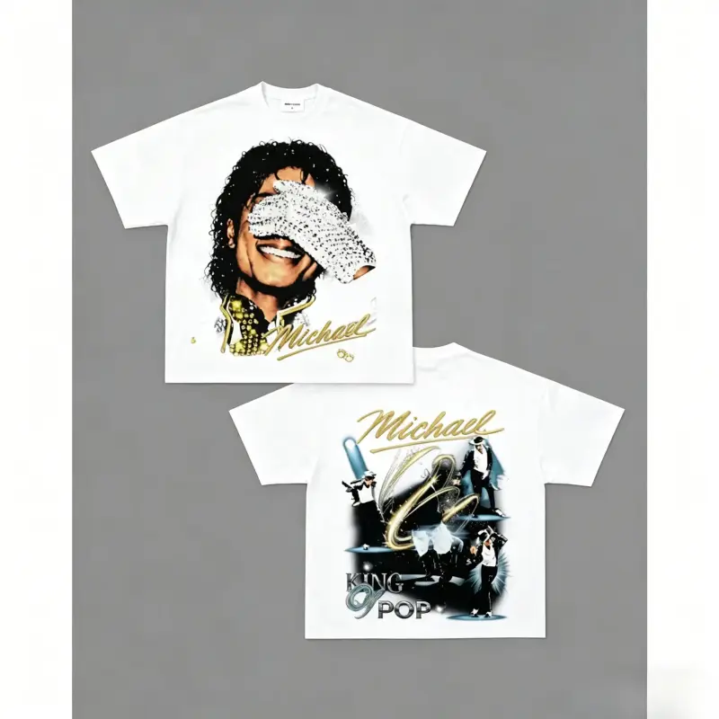 [100% cotton]Michael Jackson K - Vintage Fashion T Shirts ulasan dan harga