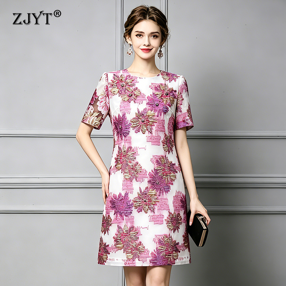 ZJYT Elegant Luxury Summer Dre - Vintage Fashion Runway ulasan dan harga